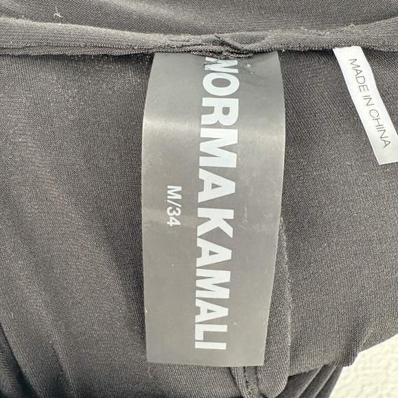 Norma Kamali Black Elephant Wide Leg‎ Pull On Pants Size Medium - Picture 14 of 14